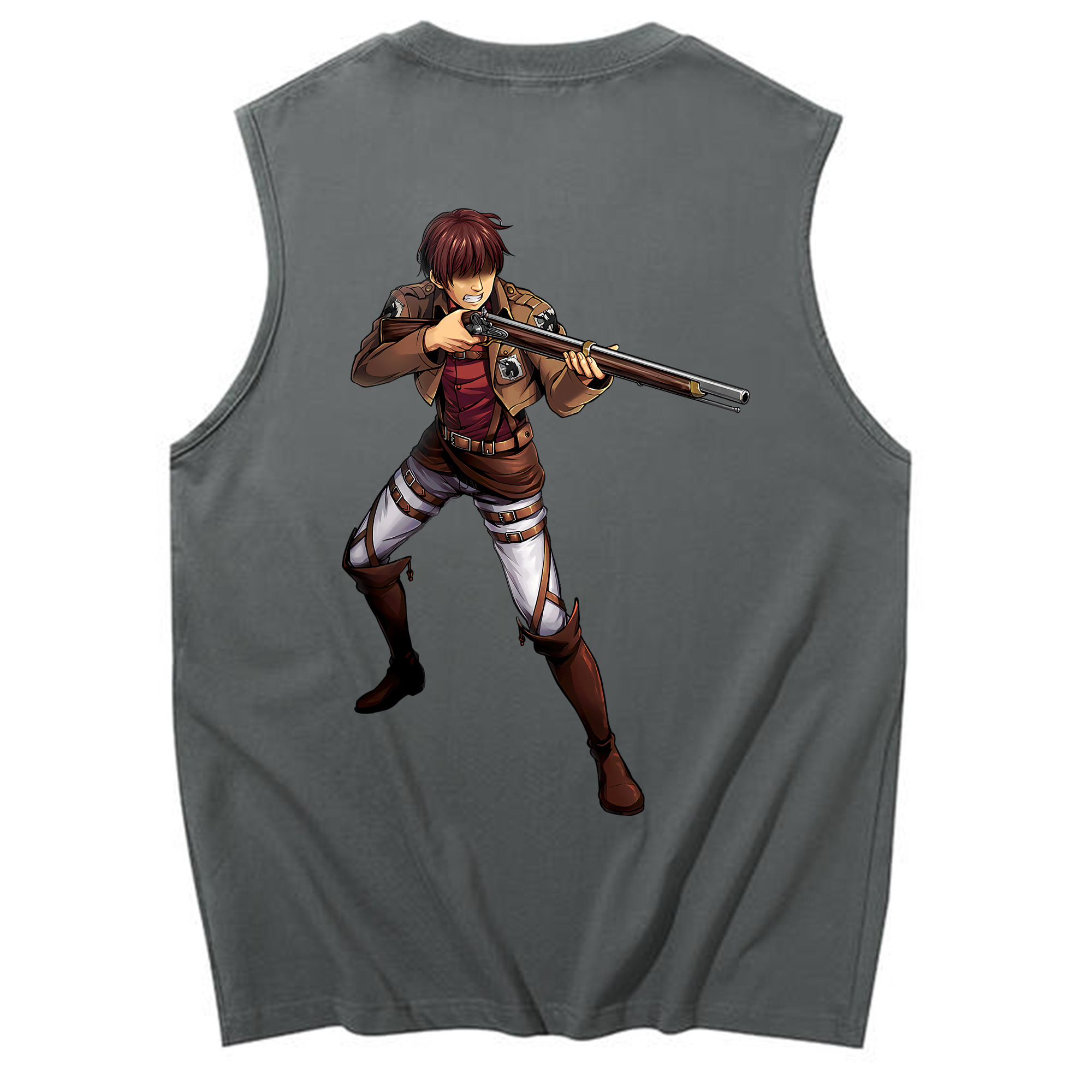 （画像用） 進撃の巨人 Attack on Titan コットン100％タンクトップ（背面プリント）
